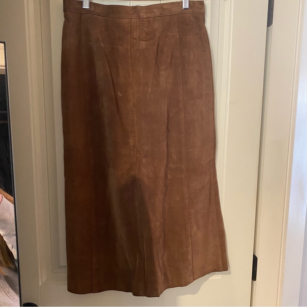 Genuine Suede Skirt - Picture 3 of 7